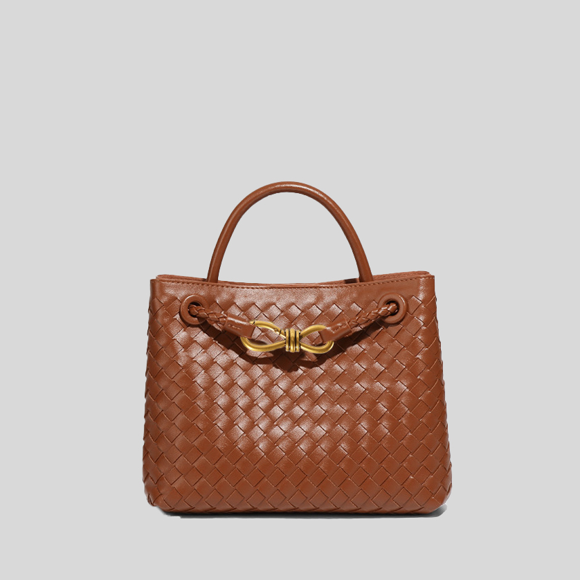 Square PU Woven Bag