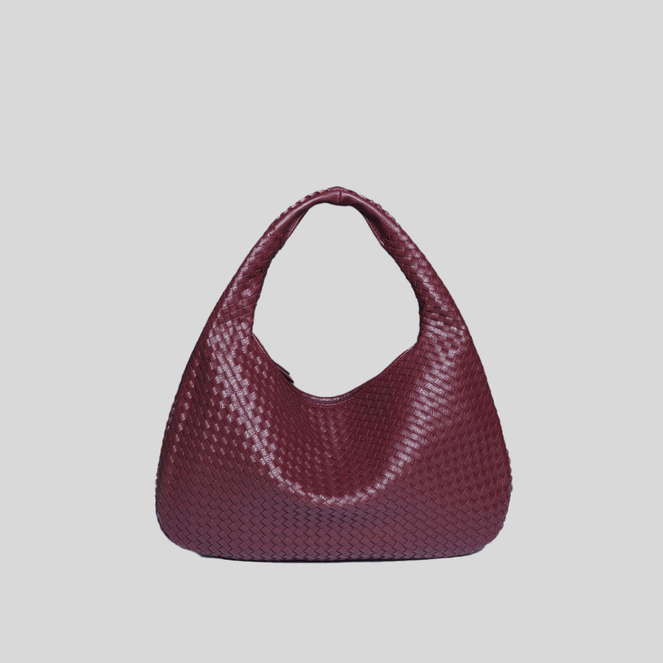 Woven Leather Shoulder Bag 